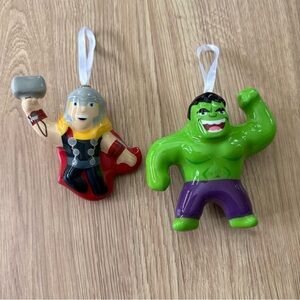 Superhero’s Thor and Hulk Ornaments